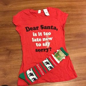 Xmas shirt and sock bundle